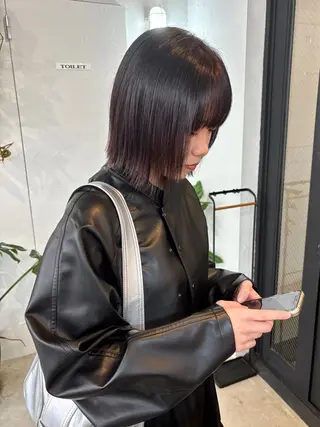 ミディアム カラー 暖色カラー/天神/ ヘイマサクラのヘアスタイル