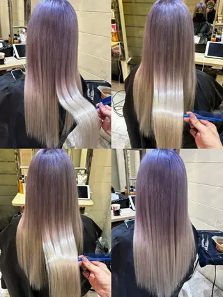 ロング カラー エクステ原宿 シンヤのヘアスタイル