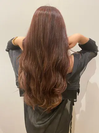 セミロング カラー 石田 優菜のヘアスタイル