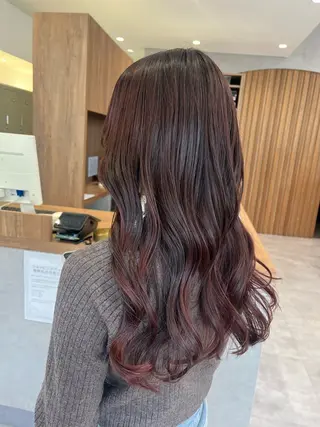 ロング カラー 木野田 萌のヘアスタイル