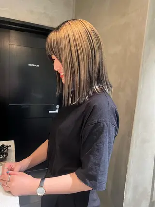 ミディアム カラー アンニュイヘア🪽 ayumiのヘアスタイル