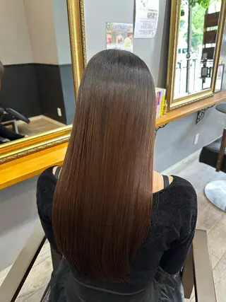 ロング 渡辺俊介 暗髪カラー /美髪矯正/髪質改善のヘアスタイル