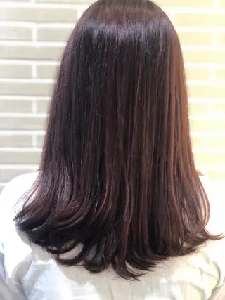 ロング カラー 山北 咲子のヘアスタイル