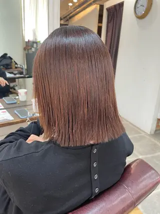 ショート パーマ SOYON西大寺店所属・ダブルカラー/ 髪質改善💎安藤のヘアスタイル