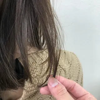 ミディアム カラー ヘアアレンジ 外苑前NO.1艶髪 透明感カラーのヘアスタイル