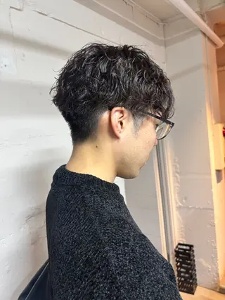 ショート パーマ メンズ 🩵似合わせカット SEIRA🩵のヘアスタイル