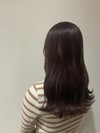 ロング カラー 西崎 満里奈のヘアスタイル
