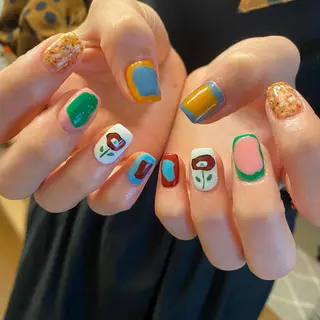 ネイル Amber21.所属・Nagahama Akariのネイルデザイン