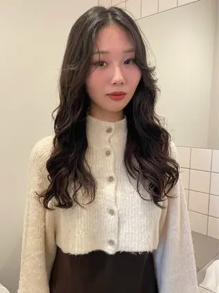 ロング ボブカットモデル/パ ーマ/harunaのヘアスタイル