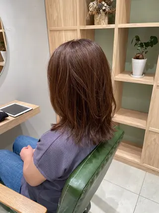 ミディアム カラー 畠山 渚のヘアスタイル