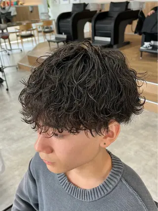 ショート パーマ メンズ 新潟メンズパーマ 新潟駅/小田拓実のヘアスタイル