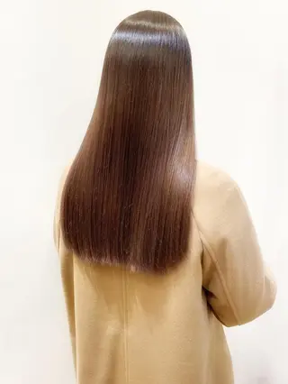 ロング カラー 上原 みちるのヘアスタイル