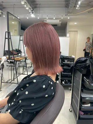 ミディアム カラー 加藤 雄大のヘアスタイル