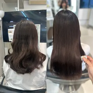 ロング 山崎結菜 🫧透明感カラーのヘアスタイル