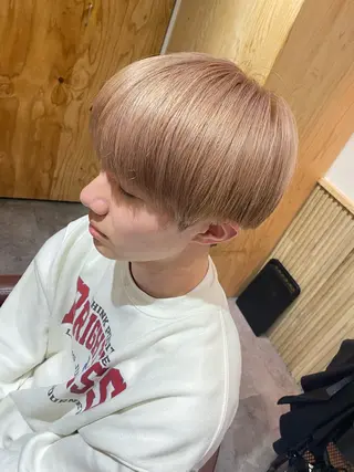 カラー メンズ メンズブリーチカラー /パーマ ごーた立川のヘアスタイル