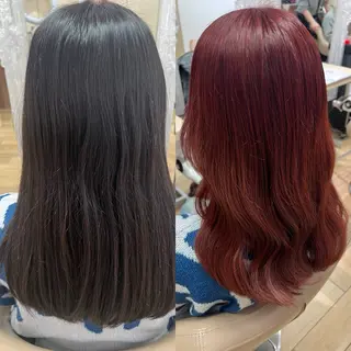 セミロング カラー 高橋 香奈のヘアスタイル