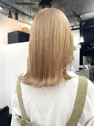 ミディアム カラー 🧸艶々韓国ヘア 🧁mizunaのヘアスタイル