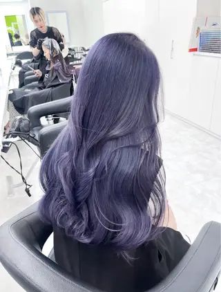 セミロング カラー ヘアアレンジ 🫧原宿艶ワンカラー /ダブルカラー🫧のヘアスタイル