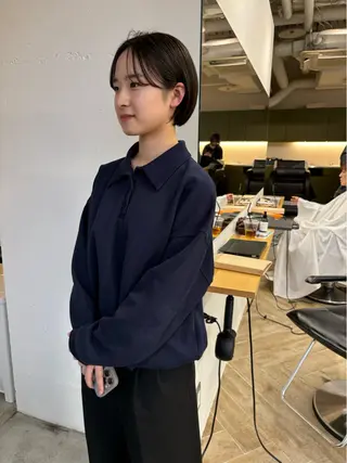 ショート LUVISM万代 佐藤里咲/新潟万代のヘアスタイル