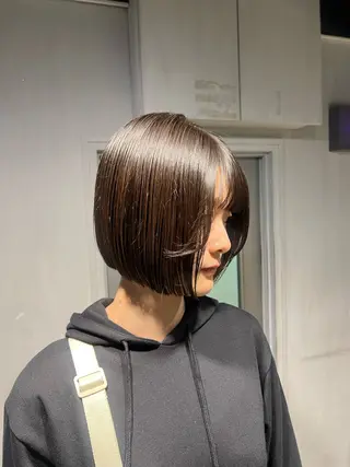 ショート カラー NANAMI🩵 大人可愛い韓国ヘアのヘアスタイル