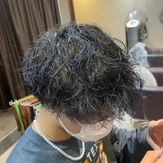 カラー パーマ メンズ 樽川翔/フェザーパー マ/シャドウパーマのヘアスタイル