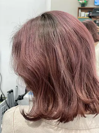 セミロング カラー Snaly カラー特化ページのヘアスタイル