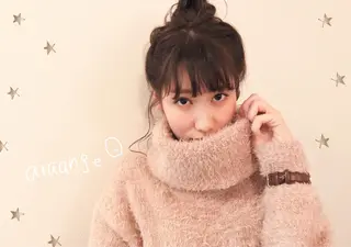 ミディアム ヘアアレンジ salon AKIRA所属・市川 千夏のヘアスタイル