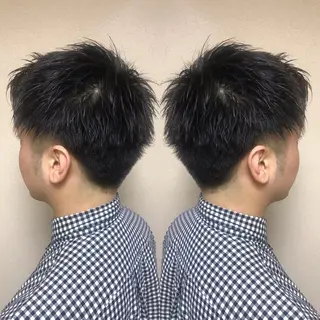 メンズ 透明感カラー・ 髪質改善🩵イケダのヘアスタイル