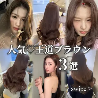 ロング カラー 🖤韓国･網紅 KOYUKI🖤のヘアスタイル