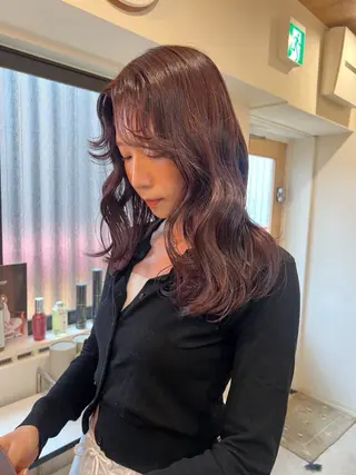 ロング カラー トレンドと似合わせ/ マンツーマン/西上楓のヘアスタイル