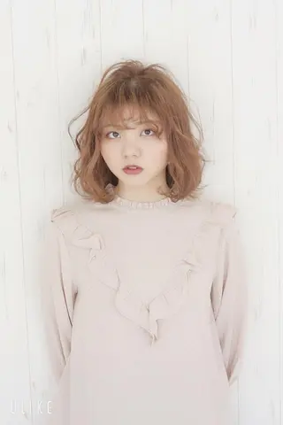 ミディアム 髪質改善/ハイライト 小林秀樹のヘアスタイル