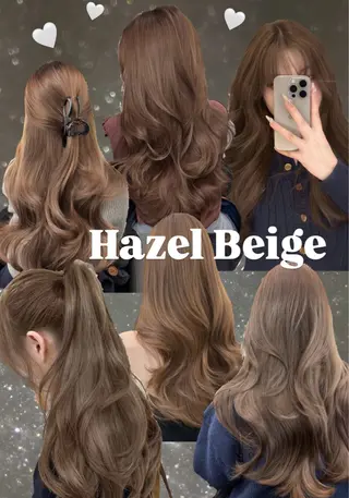 ロング カラー 堀江/透明感 ベージュ/白川幸太のヘアスタイル