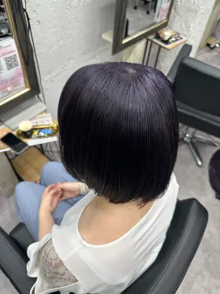 ミディアム カラー ヘアアレンジ 久米 治仁のヘアスタイル