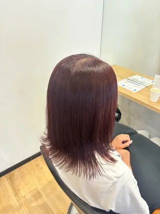ミディアム カラー 🎀Maho🎀ボブ × 髪質改善のヘアスタイル