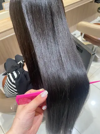 ロング パーマ 韓国ヘアメイク🎀/ 縮毛矯正✨山本媛香のヘアスタイル