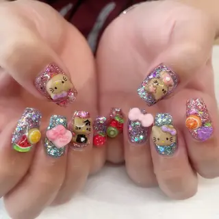 ネイル 💎🐰 saki. m 🐰💎のネイルデザイン