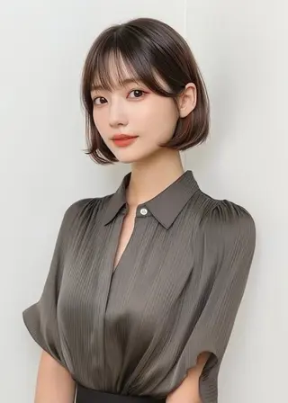 ミディアム VLOW nex the salon所属・韓国風/髪質改善/ ナガヤアキラのヘアスタイル