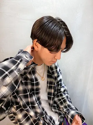 ショート メンズ fifth JINGUMAE所属・波巻きスパイラルパー マ/シャドウパーマ駿のヘアスタイル