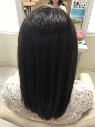 セミロング カラー 【暖色カラー特化】 中山由梨のヘアスタイル