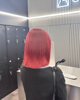 ミディアム カラー 野﨑 煌のヘアスタイル