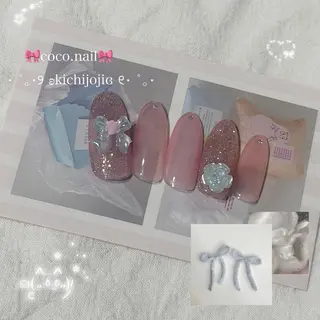 ネイル coco.nail/ y2k/ワンホンのネイルデザイン