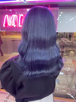 セミロング カラー ヘアアレンジ メンズ 韓国ヘア特化💍 tiam💍ブリーチのヘアスタイル