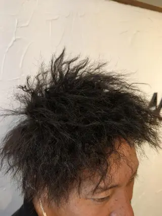 パーマ ショート メンズ カラー Add9 柳田健登のヘアスタイル