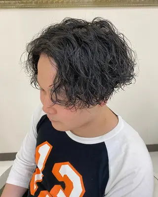 パーマ メンズ 年間2000名担当◎ パーマ職人/仲原佑樹のヘアスタイル