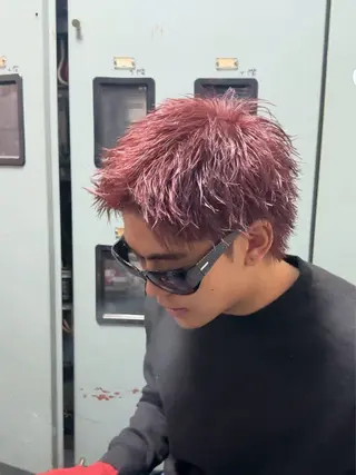 ショート カラー 金沢メンズサロン anciel金山慎吾のヘアスタイル