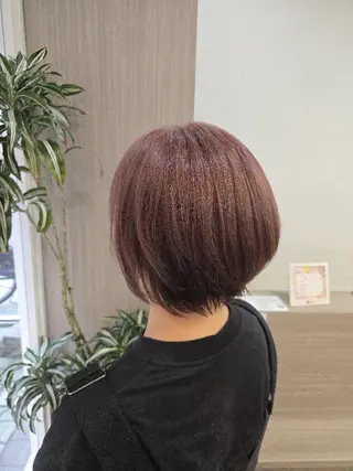 カラー ショート 暖色🍎透明感カラー 🩵小林かりんのヘアスタイル
