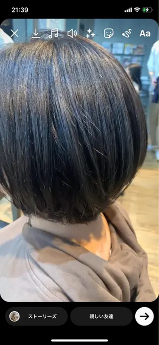 ショート カラー ルネ所属・ショートヘア 縮毛矯正/福田梢のヘアスタイル