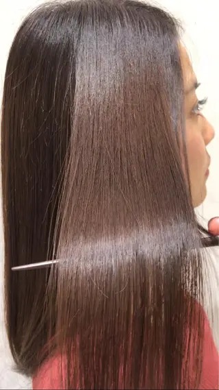 セミロング ✨髪質改善　美髪✨ 縮毛　井上 大誠のヘアスタイル