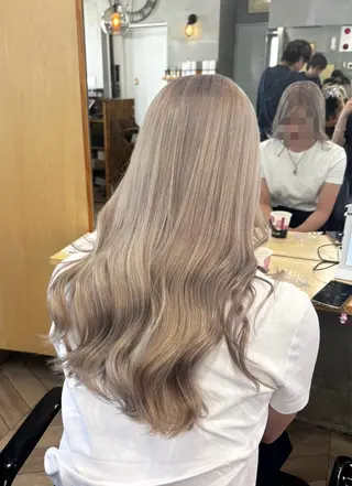 ロング カラー ANGELICA ゆづのヘアスタイル