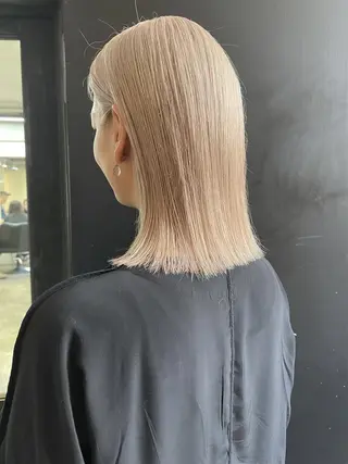 ミディアム カラー 安部佑哉/ハイトーン /レイヤー/グランジのヘアスタイル